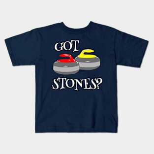 Funny Curling shirt GOT STONES? by ScottyGaaDo Kids T-Shirt